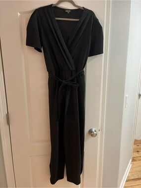 Black Jumpsuit with Tie Waist